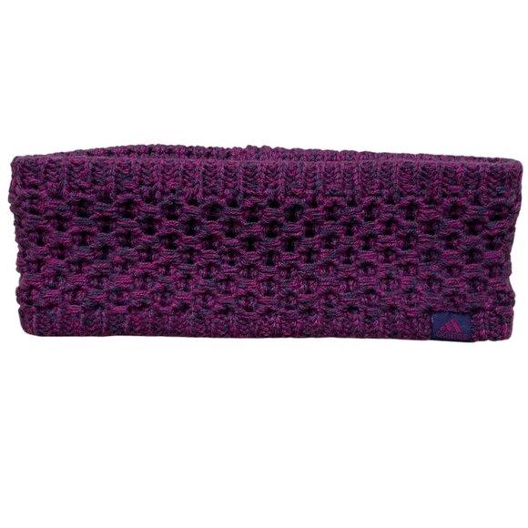 Adidas Crestline Waffle Knit Fleece Lined Headband Purple Gorpcore Sporty Ski-OS - Picture 1 of 9